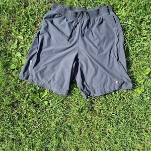 Champion Logo Drawstring Athletic Gym Shorts Men's - Medium